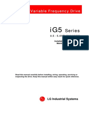 LG Ig5 Manual | PDF | Capacitor | Power Inverter