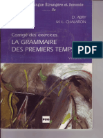 La Grammaire Des Premiers Temps V1 Reponses Corriges