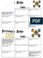 Proyecto Hogwarts. Bingo Sustantivos