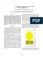 Design of A Small Printed Monopole Antenna For Ultra-Wideband Applications