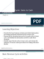 The Revenue Cycle: Sales To Cash Collections