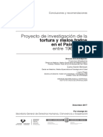 Investigación Tortura-Malos Tratos: Conclusiones