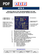 Specific Relay For The Management of Line Telecommutations and Relief Generator Sets