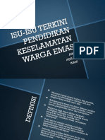 Isu-Isu Terkini Pendidikan Keselamatan Warga Emas