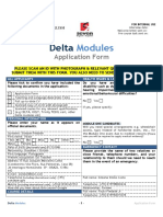 Delta Modules - Application Form - 2017