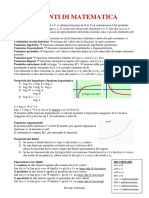 Appunti Di Matematica PDF