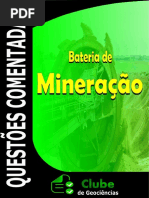 QUESTÕES MINERAÇÃO COMENTADAS CONCURSO CLUBE DE GEOCIÊNCIAS