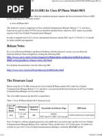 Cisco IP Phone 8831 Firmware Release 9