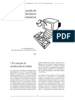 La Clasificacion de Fondos Archivisticos Administrativos PDF