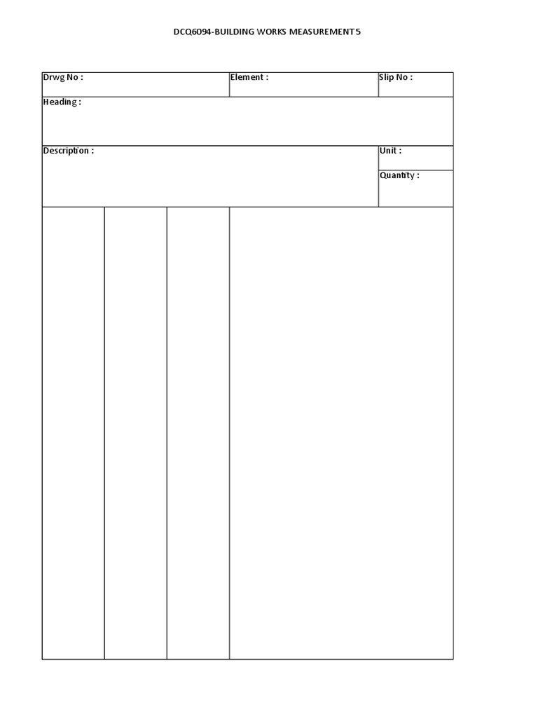 Slip Sort Measurement Document | PDF