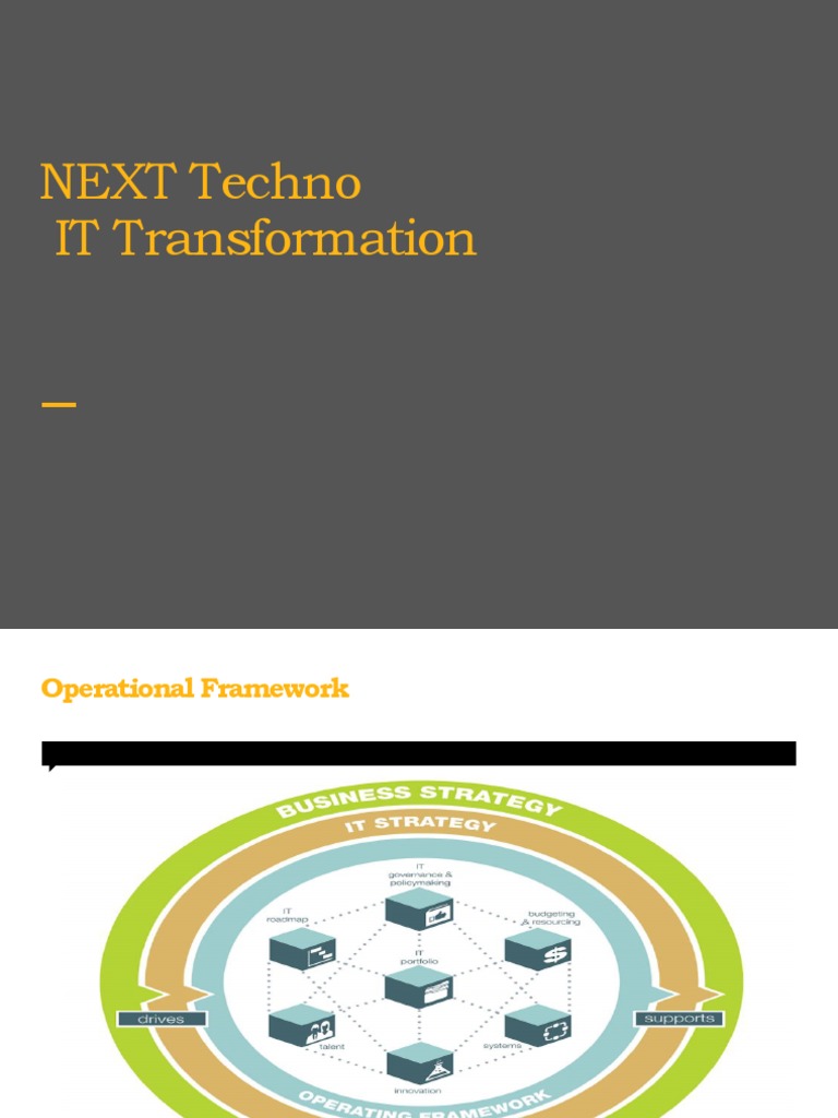 IT Transformation Strategy Framework | PDF | Strategic Management ...