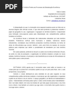 Alienação dos Território Frente aos Processos da Globalização Econômica