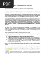 Descripcion Del Paradigma Cognitivo