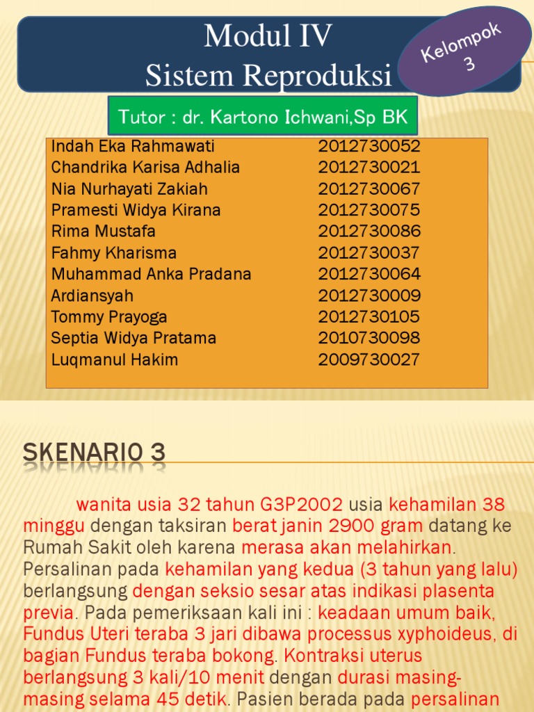 G3P2002: Persalinan dan Penatalaksanaan | PDF