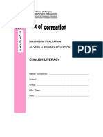 2013 4th of PE Competence in English Notebook of Correction