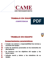 Competencia Trabajo en Equipo