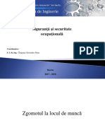 Siguranță Și Securitate Ocupațională: Coordonator: S. I. Dr. Ing. Chițimuș Alexandra-Dana Student