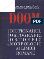 Dictionarul Orotografic Ortoepic Morfologic Al Limbii Romane II RO PDF-SFZ PDF