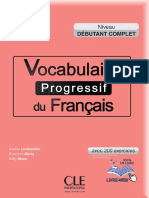 Vocabulaire Progressif Du Francais Debutant Complet PDF