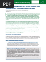 Budgeting for Productivity and Food Security How Smart Public Spending Can Boost Agricultural Productivity in Ghana
