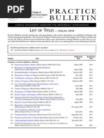 Clinical Practice Guideline - ACOG | PDF | Postpartum Period | Obstetrics