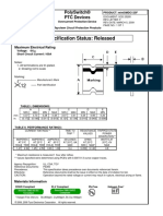 Specification Status: Released: Polyswitch® PTC Devices