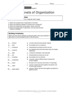 Ch. 10-1: Levels of Organization: Understanding Main Ideas