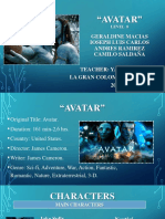 Pelicula Avatar-presentacion de Ingles-examen Oral