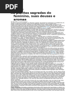 Plantas Sagradas Do Feminino, Suas Deusas e Aromas - Palmira Margarida