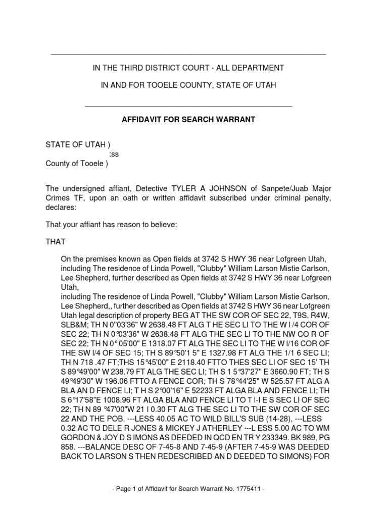 Missing Teens Search Warrant | PDF | Police Dog | Criminal Justice