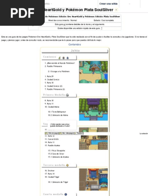 Kupdfcomguia De Pokemon Oro Heartgold Y Pokemon Plata