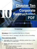 Ch 10 Corporate Restructuring