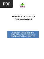 Pesquisa de Demanda Turistica Do Festival Da Marujada 2013