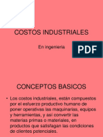 Costos Industriales en Ingenieria