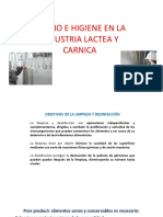 Diseño e Higiene en La Industria Lactea y Carnica