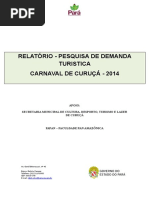 Relatorio Pesquisa de Demanda Turistica Carnaval Curuca 2014