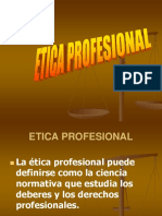 Ética profesional guía valores profesión