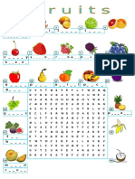 Fruits Wordsearch Wordsearches 59273