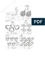 numbers worksheet