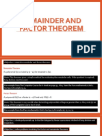 Remainder & Factor Theorem-Module1