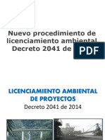 Licencia Ambientales - Decreto 2041