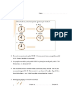 Latihan Soal Tentang Waktu