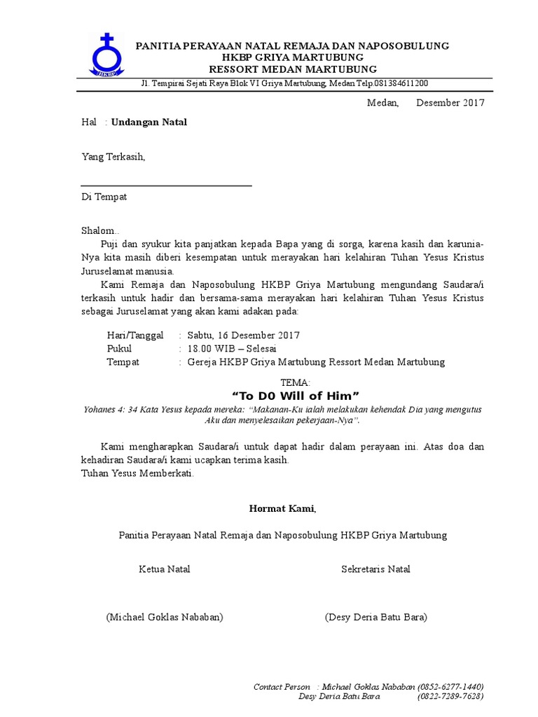 Surat Undangan Ke Koor Pdf