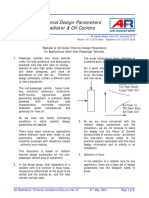 Thermal Design Parameters for Heavy Equipment Radiators