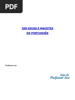 200 Dicas e Macetes de Português. Professor Leo