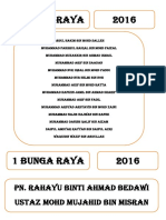 1 Bunga Raya 2016: Pn. Rahayu Binti Ahmad Bedawi Ustaz Mohd Mujahid Bin Misran