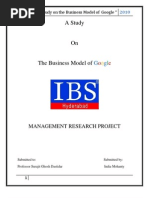 Download Project on business model of Google by imohanty SN37084028 doc pdf