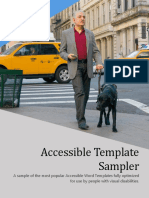 Accessible Template Sampler