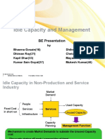 Idle Capacity and Management: BE Presentation
