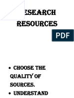 Research Resources